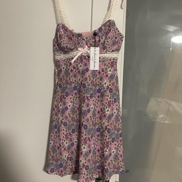 Brand new! sold out! For Love & Lemons Willow Slip Dress - Picture 3 of 4